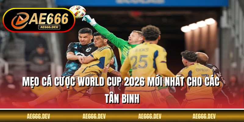 Mẹo cá cược World Cup 2026 mới nhất cho các tân binh